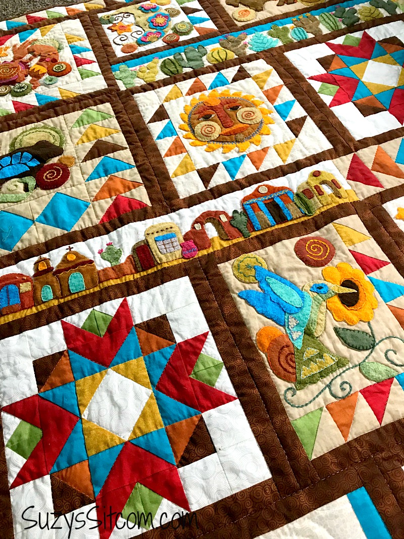 Sonoran Trail applique quilt pattern