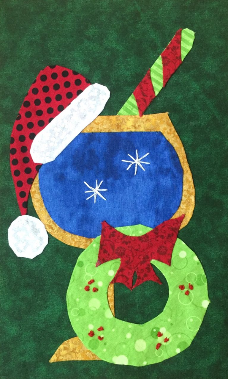 Holiday Spirits Quilt Block of the Week: Wreath!