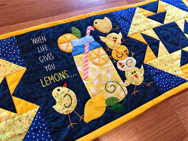 New Table Runner Series Pattern: Making Lemonade