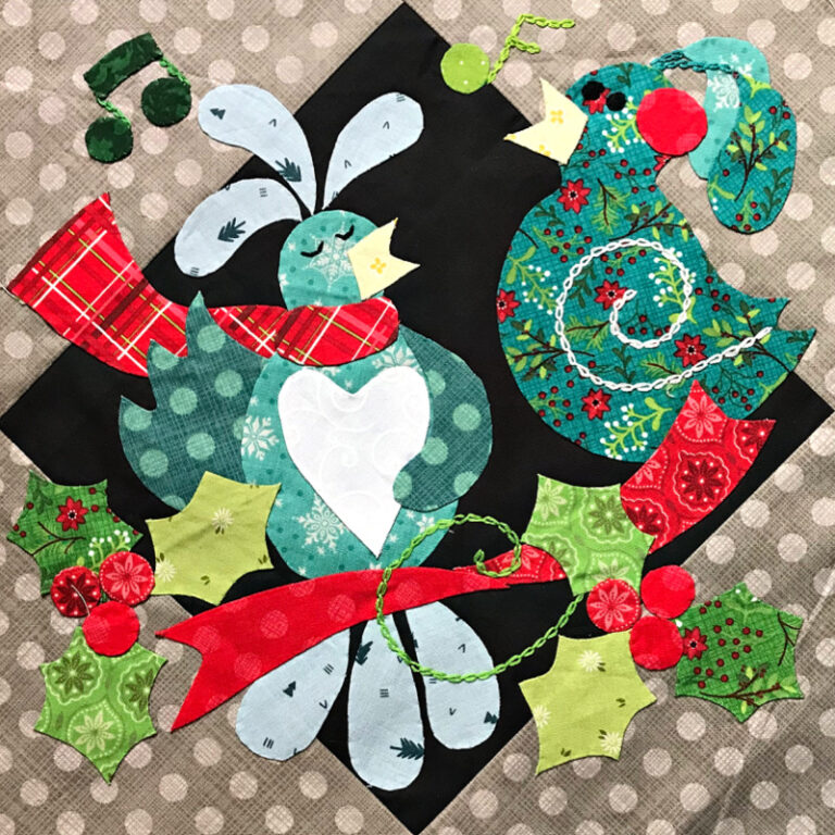 Holiday for the Birds Too Sew Along- Block 6