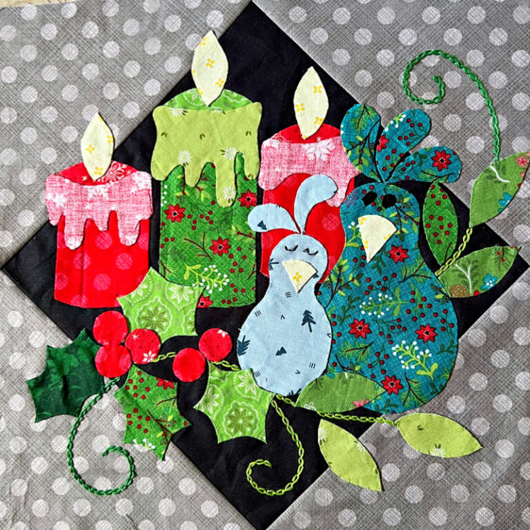 Holiday for the Birds Too Sew Along- Block 7