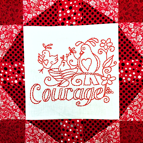 Words To Live By Sew Along- Block 3