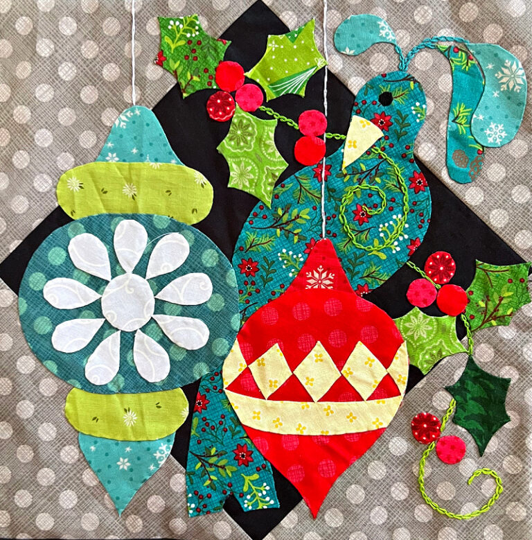 Holiday for the Birds Too Sew Along- Block 9