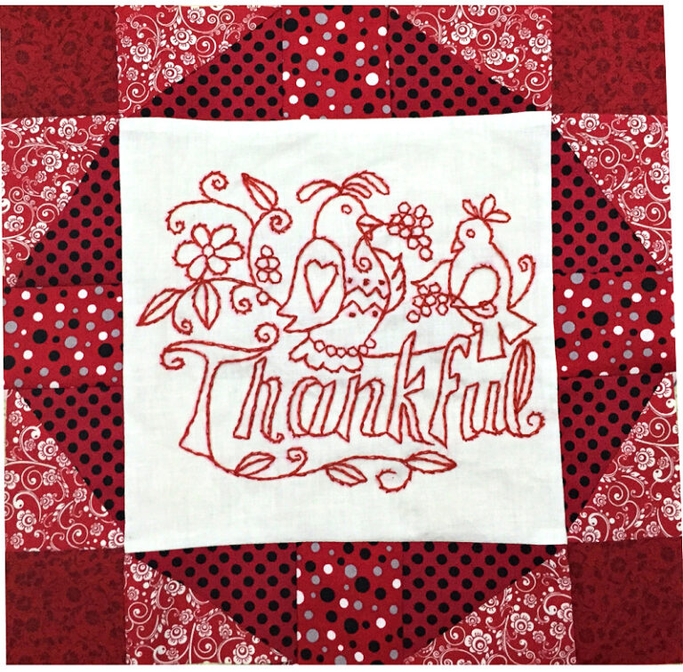 Words to Live By Sew Along- Block 7
