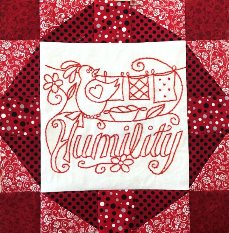 Words to Live By Sew Along- Block 11