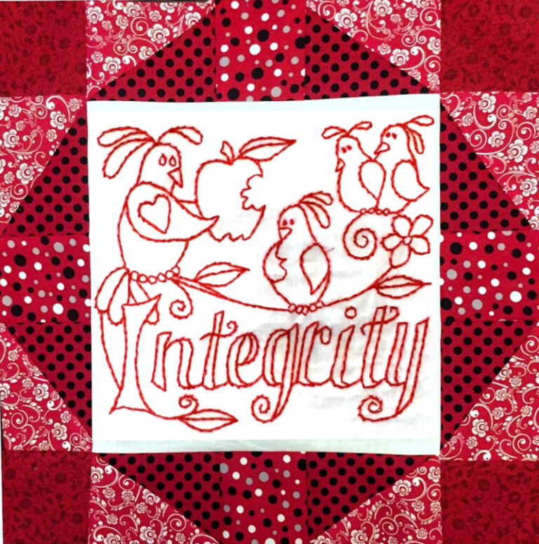 Words to Live By Sew Along- Block 12