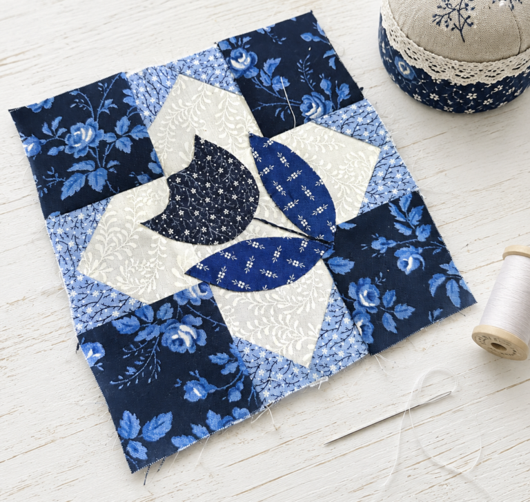 Delft Blues Sew Along- Block 12 and Finishing