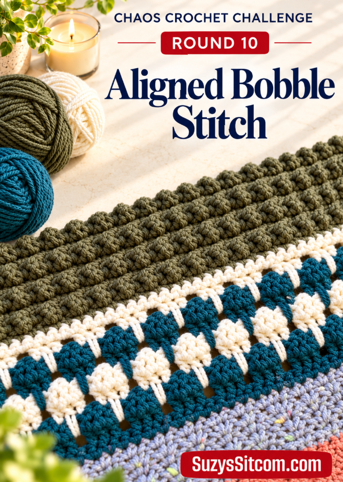 Chaos Crochet Challenge- Aligned Bobble Stitch